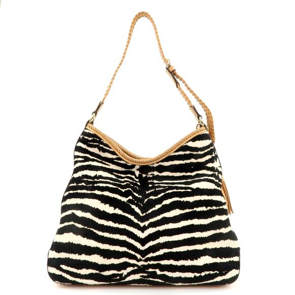 💎✨Authentic✨💎GUCCI Haraco Leather One Shoulder Bag Zebra - Picture 5 of 17